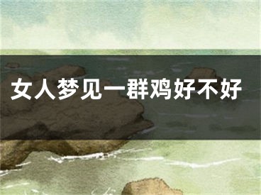 女人梦见一群鸡好不好