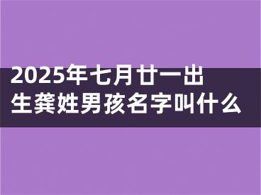 2025年七月廿一出生龚姓男孩名字叫什么