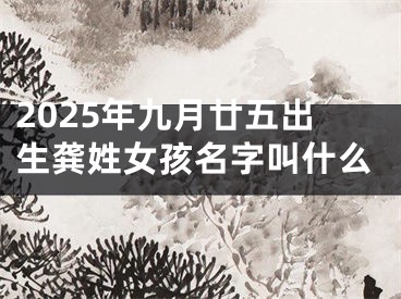 2025年九月廿五出生龚姓女孩名字叫什么