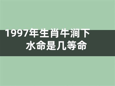 1997年生肖牛涧下水命是几等命