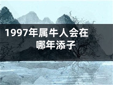 1997年属牛人会在哪年添子