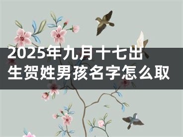 2025年九月十七出生贺姓男孩名字怎么取
