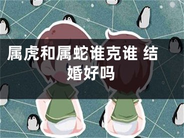 属虎和属蛇谁克谁 结婚好吗