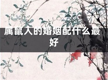 属鼠人的婚姻配什么最好