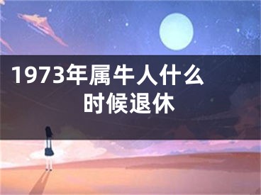 1973年属牛人什么时候退休