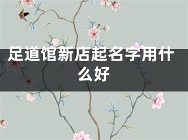 足道馆新店起名字用什么好