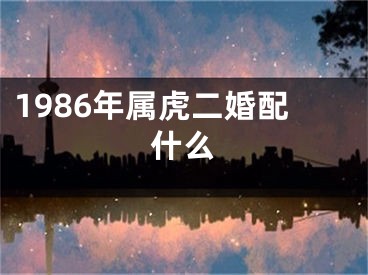 1986年属虎二婚配什么