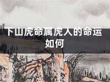 下山虎命属虎人的命运如何