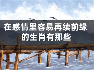 在感情里容易再续前缘的生肖有那些