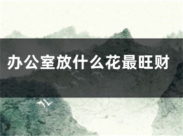 办公室放什么花最旺财