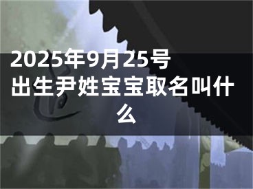 2025年9月25号出生尹姓宝宝取名叫什么