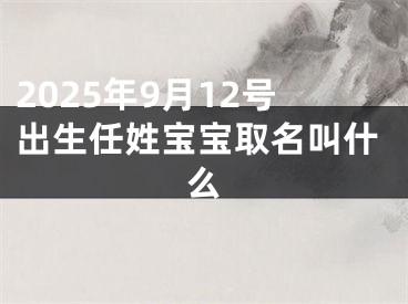 2025年9月12号出生任姓宝宝取名叫什么