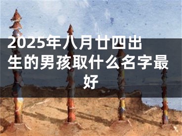 2025年八月廿四出生的男孩取什么名字最好
