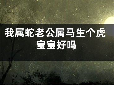 我属蛇老公属马生个虎宝宝好吗
