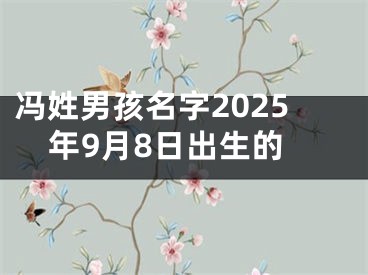 冯姓男孩名字2025年9月8日出生的