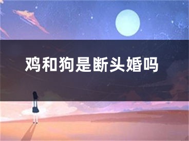 鸡和狗是断头婚吗