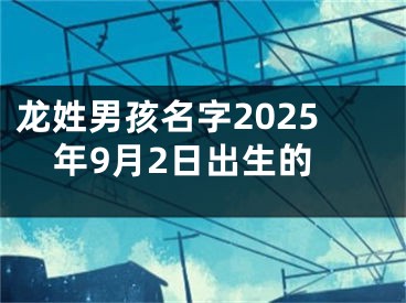 龙姓男孩名字2025年9月2日出生的