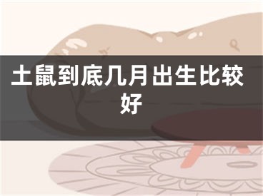 土鼠到底几月出生比较好