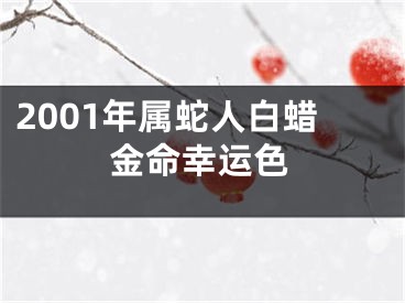 2001年属蛇人白蜡金命幸运色