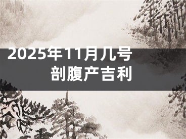 2025年11月几号剖腹产吉利