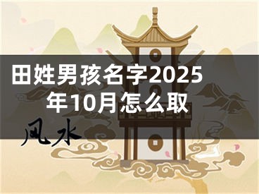 田姓男孩名字2025年10月怎么取