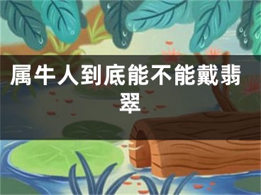 属牛人到底能不能戴翡翠