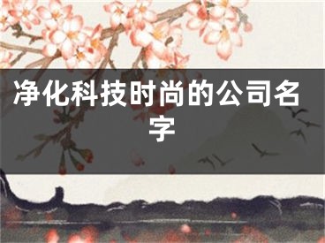 净化科技时尚的公司名字