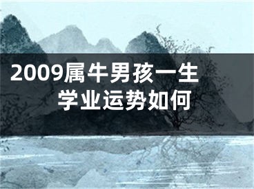 2009属牛男孩一生学业运势如何