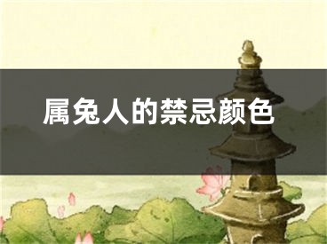 属兔人的禁忌颜色