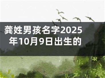 龚姓男孩名字2025年10月9日出生的