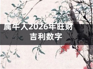 属牛人2026年旺财吉利数字