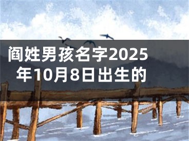阎姓男孩名字2025年10月8日出生的
