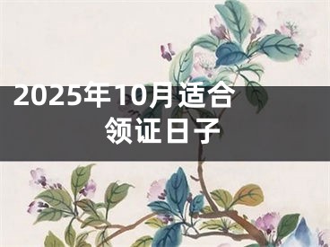 2025年10月适合领证日子