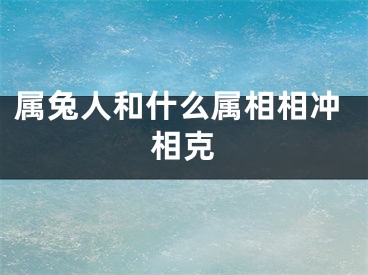 属兔人和什么属相相冲相克