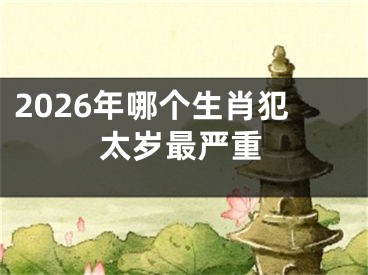 2026年哪个生肖犯太岁最严重