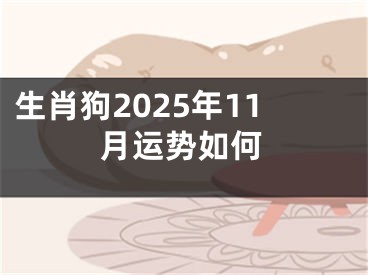 生肖狗2025年11月运势如何