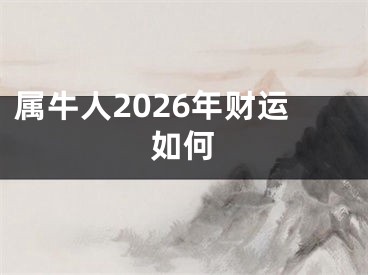 属牛人2026年财运如何