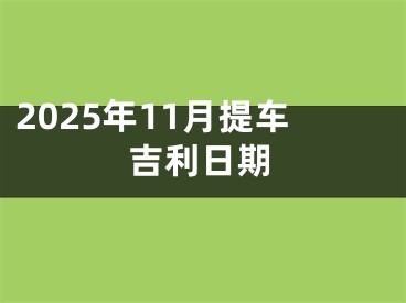 2025年11月提车吉利日期