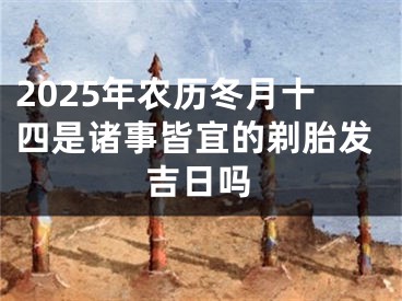 2025年农历冬月十四是诸事皆宜的剃胎发吉日吗