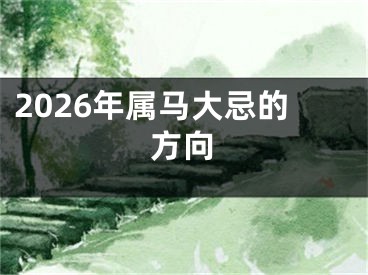 2026年属马大忌的方向