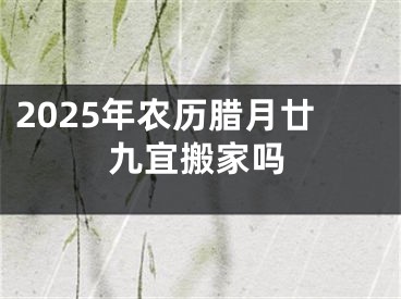 2025年农历腊月廿九宜搬家吗