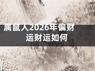 属鼠人2026年偏财运财运如何