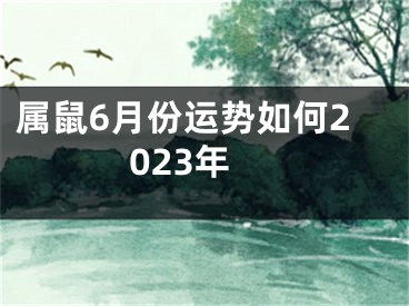 属鼠6月份运势如何2023年