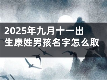 2025年九月十一出生康姓男孩名字怎么取