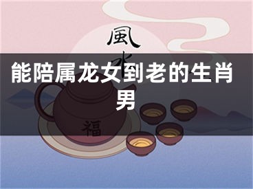 能陪属龙女到老的生肖男