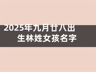 2025年九月廿八出生林姓女孩名字