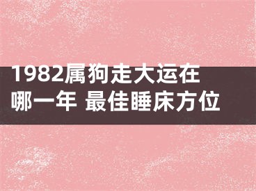 1982属狗走大运在哪一年 最佳睡床方位
