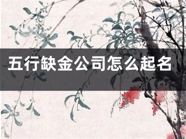 五行缺金公司怎么起名