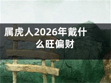 属虎人2026年戴什么旺偏财