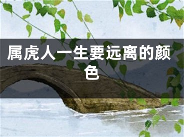 属虎人一生要远离的颜色